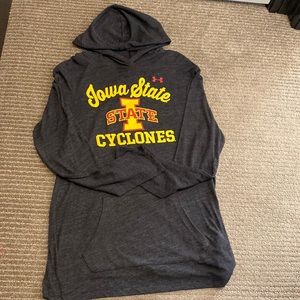 New Under Armour Iowa State long sleeve with hoodie